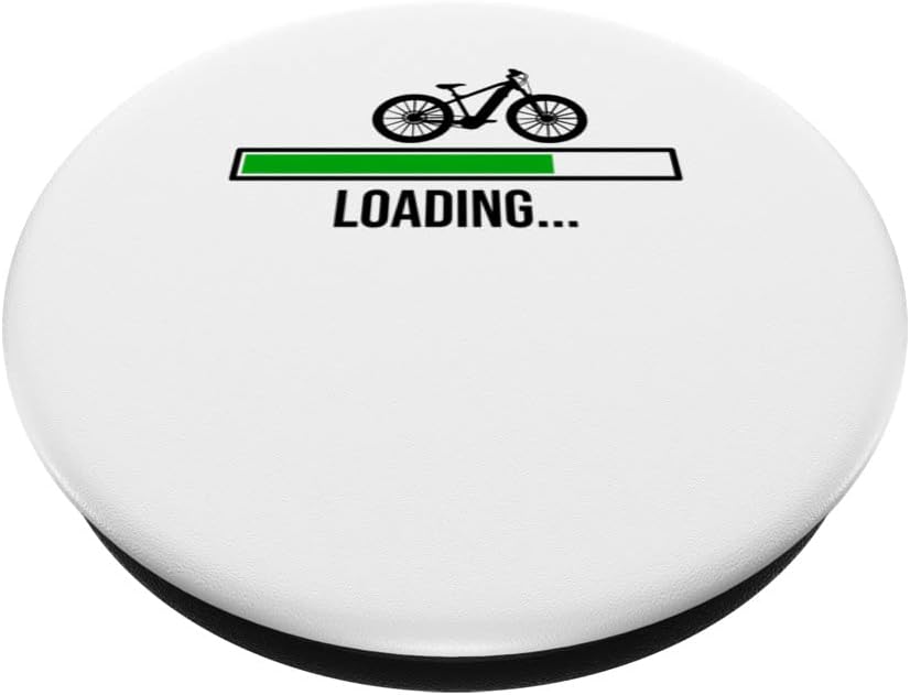 Loading Graphic E-Bike Mountainbiking Bicycle eBiker Cyclist PopSockets Swappable PopGrip image 2