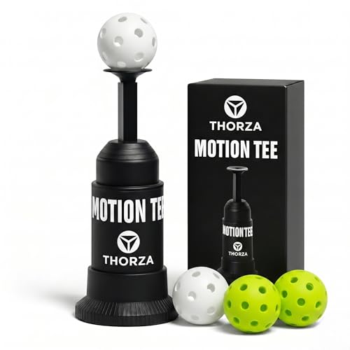 Thorza Tee Popper Motion Tee, Solo Baseball Training System with 4 Durable Balls for Hitting Practice, Swing Training, Batting Accuracy and Hand-Eye Coordination by Thorza - Used condition - US$17.80