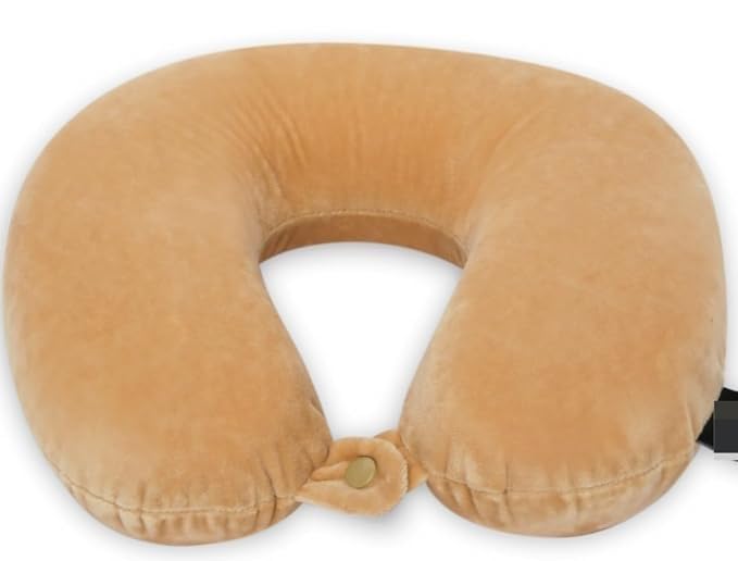 ZURITY Round U Shaped Memory Foam Travel Neck Pillow | Soft Orthopedic Cervical Support Pillow for Airplane, Car, Train & Office | Super Soft Neck Pain Relief Cushion for Men & Women,Multicolor-image-8