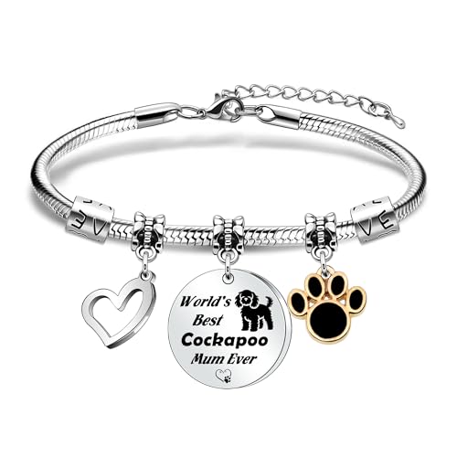 Hcvone Dog Mum Gifts Mother's day Gift Cockapoo/Labrador/Frenchie Mum Gifts (Cockapoo)