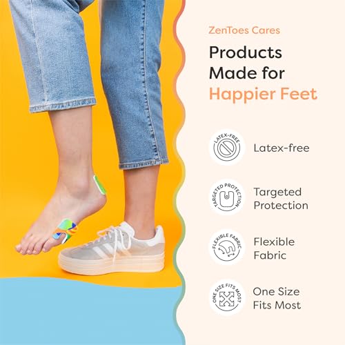 Image of ZenToes U-Shaped Felt Callus Pads, Self-Stick Cushions, 18 Count | Thick padding offloads pressure from that one stubborn spot, stays put all day. Trim to fit, latex-free