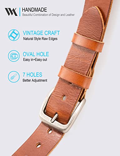 WOLFANT Leather Belt for Men,100% Italian Full Grain Real Solid Leather4