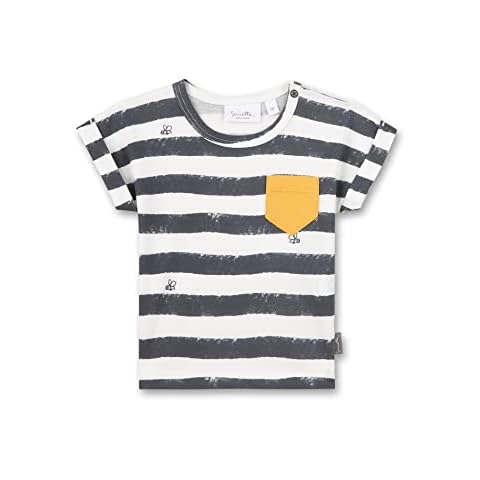 Sanetta Baby Boys' Ivory T-Shirt with Chameleon Print Cover