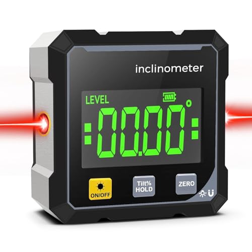 Digitaler Winkelmesser Mit Laser Und Magnetfuß – Präzise, Wasserdicht & Wiederaufladbar Für Werkstatt Und Baustelle