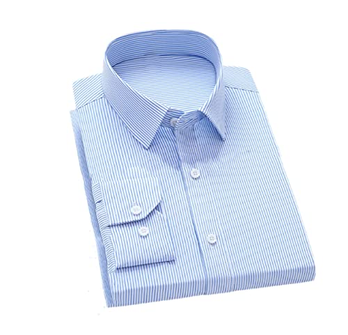 Chemise à rayures bureau Kiioouu vêtement élégant pour homme actif en XL