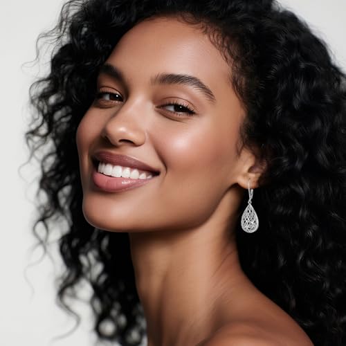 Celtic Earrings Sterling Silver Religious Irish Celtic Knot Teardrop Dangles Jewelry Baptism Gifts for Women Wife Friends3