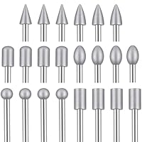 30 Stück Diamond Schleifstifte Set für Zubehör, Rotationsfräser Bohrfräswerkzeug Set, Hochwertige Diamantbeschichtung für Stein, Glas, Schnitzen, Jade, Hartholz, Fliesen, Keramik