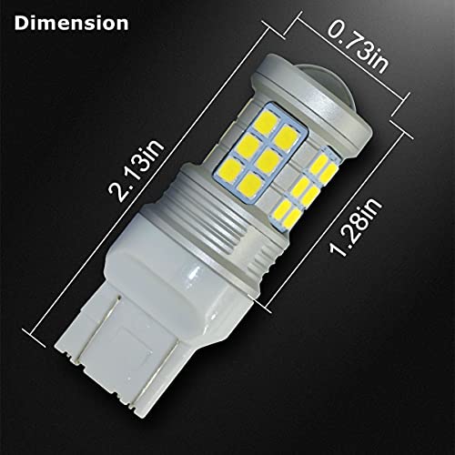 Alla Drive T20 7440 7443 Led Bulbs, 6000K Xenon White Back-Up Reverse, Turn Signal, Brake Tail Lights 7441 7444 Na Super Bright 2835 36-Smd Replacement #TOP5