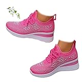 Chaussures étincelantes pour femmes : présente des détails éblouissants de paillettes en strass, des chaussures à talon compensé brillantes pour femmes avec une silhouette qui rehausse votre style, parfaites pour les fêtes, les rendez-vous, les chaussures de mariage ou pour ajouter de l'éclat à vos tenues quotidiennes