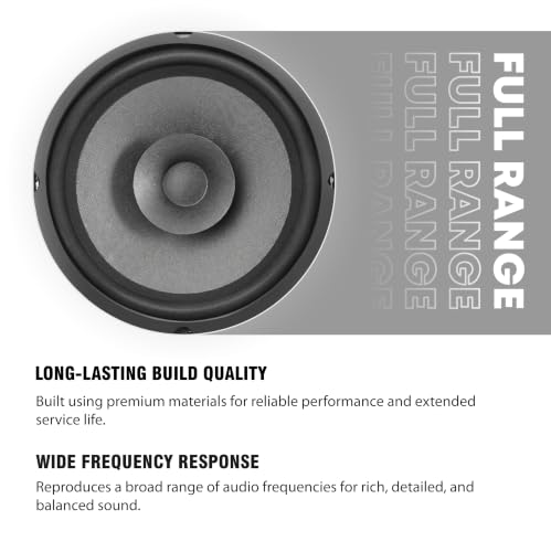 Image of TOYOTONE 6-Inch Full Range Speaker | 75W Power | 8 Ohm Impedance | Dual Cone Design | Copper Voice Coil | 90x17mm Magnet | Ideal for Home Audio, DIY & Speaker Projects.
