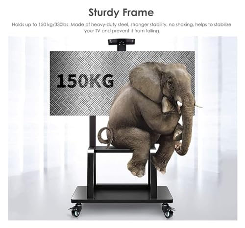 Soporte móvil para TV portátil en ruedas para 50-75 pulgadas miniatura 3