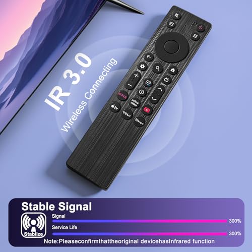 (Pack of 2) RC923A FMB1 Remote Control Replacement Compatible for TCL Smart TV QLED QLED Mini Google TV's, Series Q77K ，QM6K，QM5K（No Voice） by Cuaryub - Used condition - Image 3