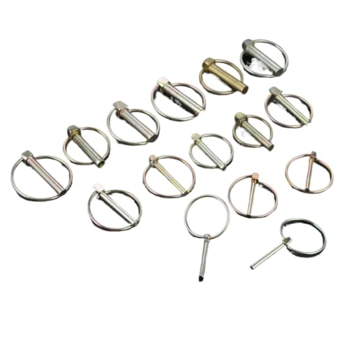 Pasador de acero resistente M5 con anillo de cierre para tractor y RV, 5 uds 3