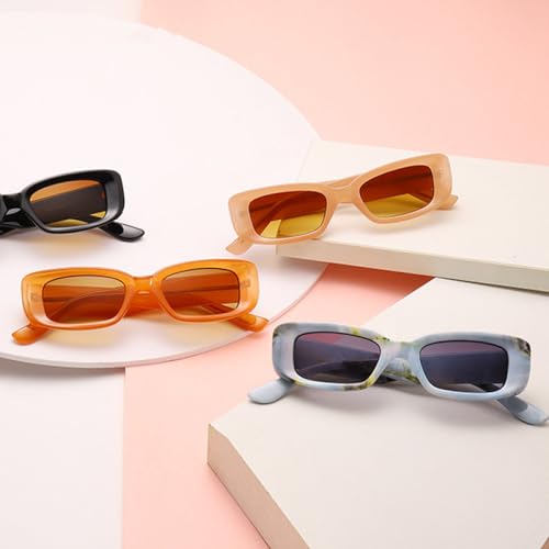 Lunettes de soleil rectangle protégeant vos yeux avec style vintage