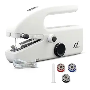 Nexlev Portable Sewing Machine| 2 Speed Settings| Cordless| Battery operated| USB Type C cord for Plug-in| Quick Fix DIY |Portable & Compact| for all Fabrics| 1 Year Warranty| STITCH & STYLE SW-01