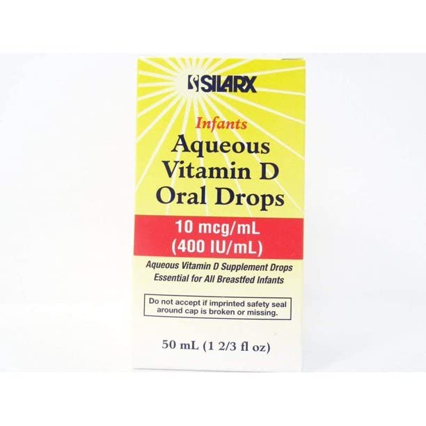 Infants Aqueous Vitamin D Oral Drops 400IU/ml 2-Pak (2 x 50ml)