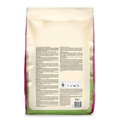 by Amazon Hundefutter für ausgewachsene Hunde (Adult) Kleiner Rassen, Fein zubereitetes Trockenfutter mit Lachs und Reis, 3 kg (1er-Pack)(Zuvor eine Marke von Lifelong, gleiches Produkt)