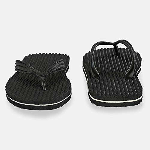 Image of Solefit Men's Black Slippers-9 UK (43 EU) (SLFT-0086)