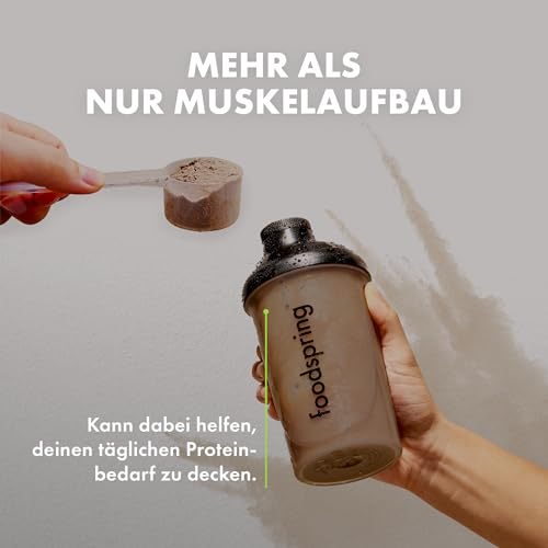 Schoko-Proteinpulver foodspring Whey Protein Pulver mit 22g Eiweiß