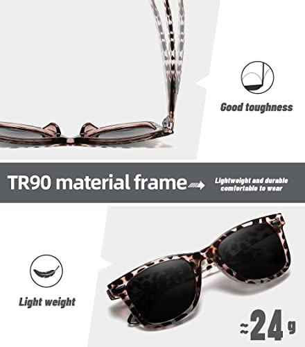Image of MEETSUN Polarized Sunglasses for Women Men Classic Retro Square Frame Driving Sun Glasses UV Protection