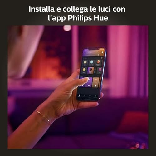 Philips Hue White & Col. Amb. E27 - Set di 2 starter con Smart Button 2 x 800 lm 75 W - Immagine 3