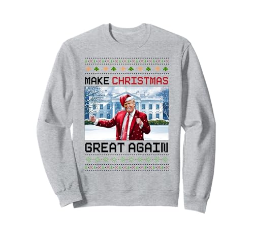 Make Christmas Great Again Santa Funny Trump Xmas Pajamas Felpa