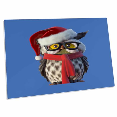 Pad para escritorio búho navideño 58.4x40.6 cm