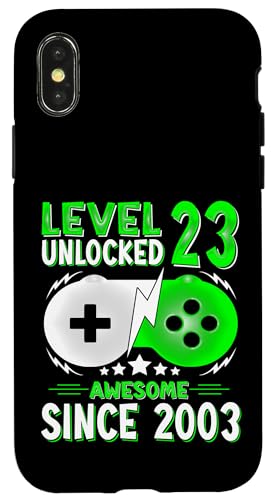 Level 23 Unlocked Birthday 23 Years Old Gifts 23rd Birthday �X�}�z�P�[�X iPhone X/XS �p