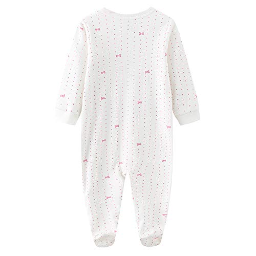 Image of Newborn Baby Boy Girl Organic Cotton Bodysuit Long Sleeve Jumpsuit 3-Pack Outfits Clothes,0-24Months