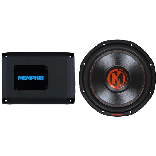 Memphis Audio PRX800.1V2 Monoblock Subwoofer Amplifier and MJP1522 Mojo Pro Series 15