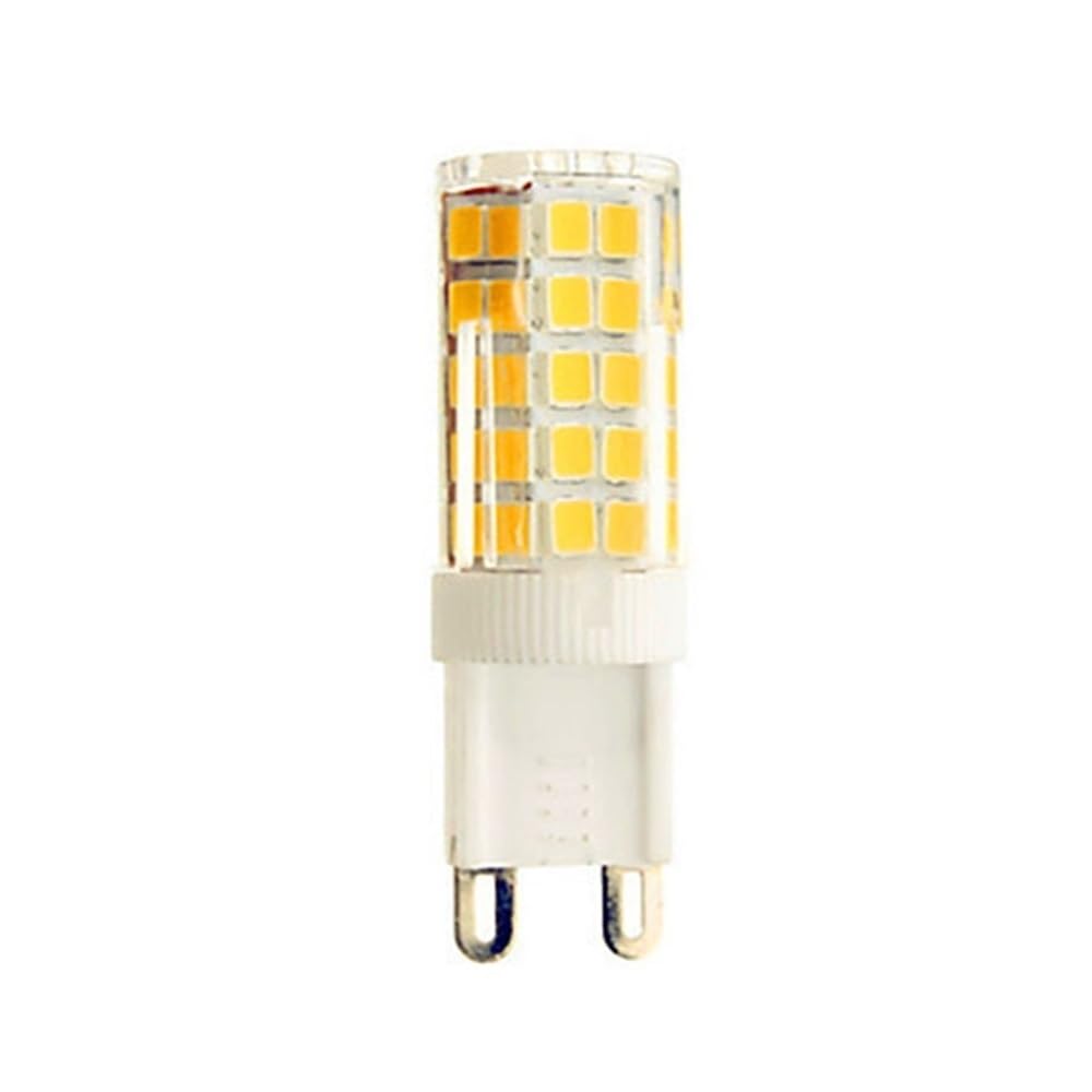 RZL Lighting, Confezione da 40, Lampadine LED a Mais AC220V G9/G4/E14 SMD2835 51LED 5W Lampada Faretto LED da 360 Gradi(Cold White,G9)