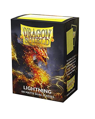 Protège-cartes Dragon Shield Double Matt Lightning 100ct au glissement fluide