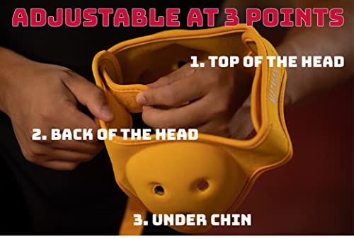 Matman Wrestling | The Dynasty Youth | Headgear | Kids | Boys | Girls | Ear Guard | Grappling | Wrestling | Bjj | Mma | Jiu Jitsu (Black) #TOP2