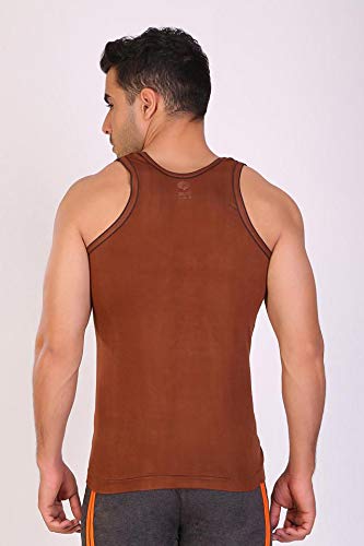 Image of T T Men Solid Caption Dyed Vest Pack of 3