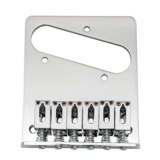 Musiclily Puente Tipo Tele 6 Selletas para Guitarra Eléctrica Telecaster, Cromado