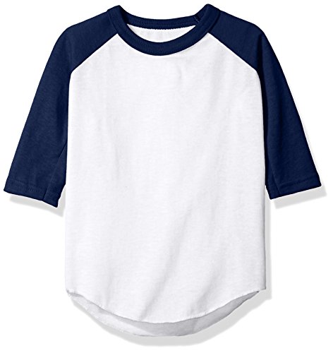 Augusta Sportswear Unisex Child Toddler Baseball Jersey 3/4 Sleeve, White/Kelly, 2T US