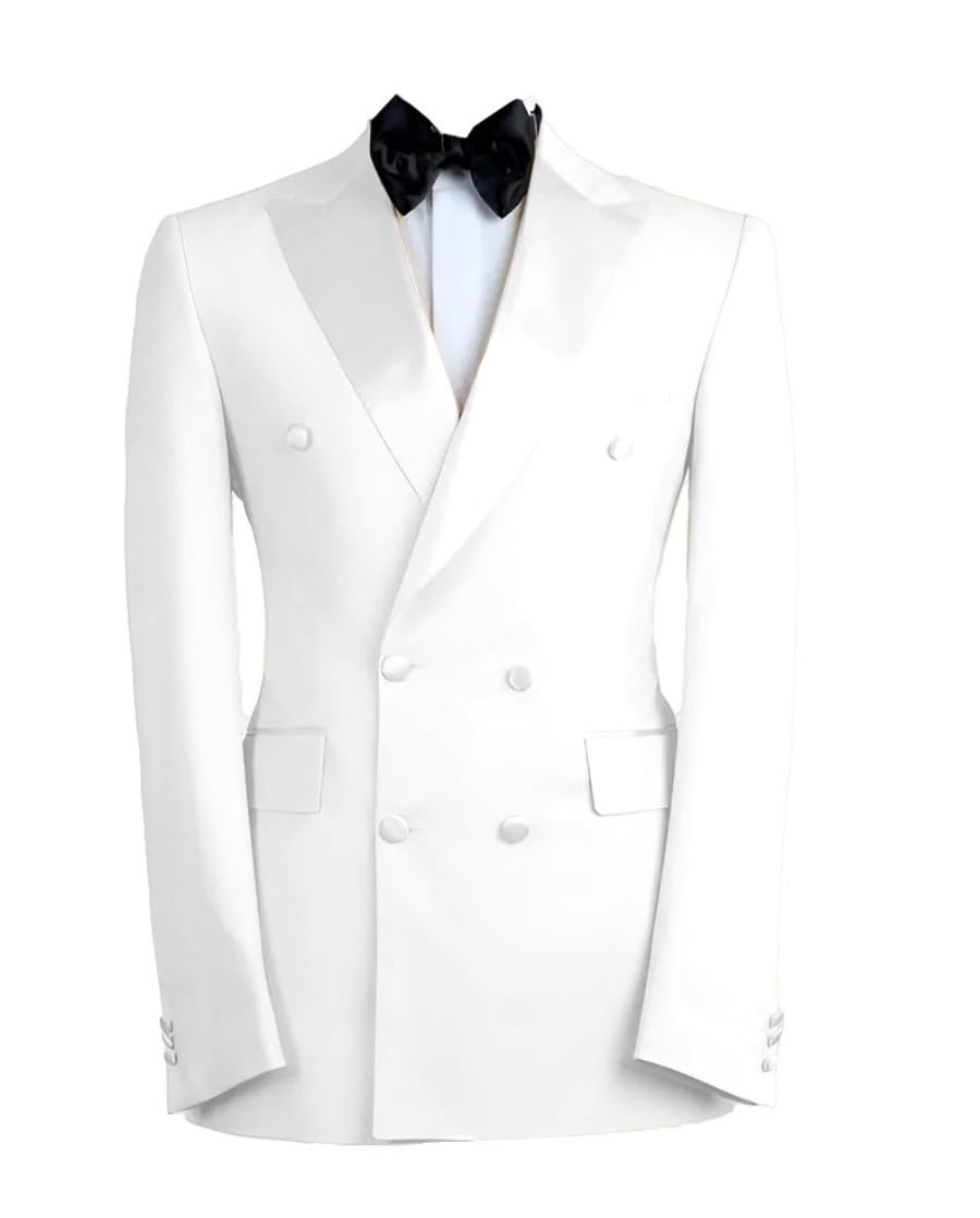 Blazer à boutons pour homme - Coupe ajustée - Veste de costume formelle - Classique - Robe de mariage - Blazers de smoking