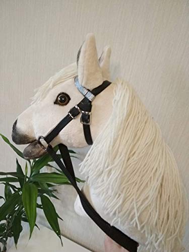 Hobby horse Realistic Palomino stick horse Hobbyhorse Horse on stick for children - Thumbnail 4