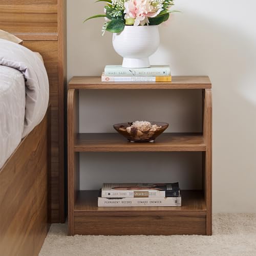 Image of Home Centre | Helios David Bedside Table | Engineered Wood | Teak | 1 Year Warranty
