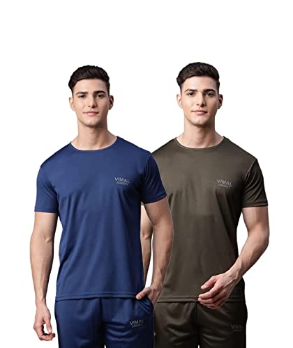 Image of Mack Jonney Men's Slim Fit T-Shirt (Pack of 2)