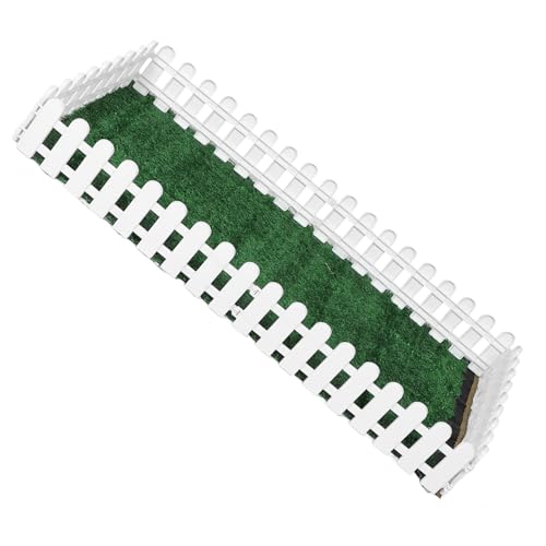Sosoport Mini Clôture De Jardin Blanche Clôture à Piquets pour Pots De Fleurs Décoration De Paysage pour Maison De Poupée Ornement pour Plantes
