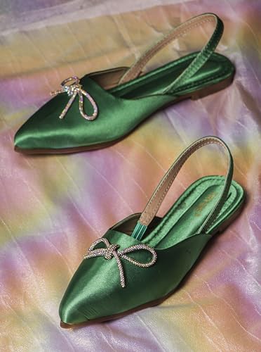 Image of The White Pole Slip on Slides Flat Mules Bellies Jutti Sandals for Women and Girls