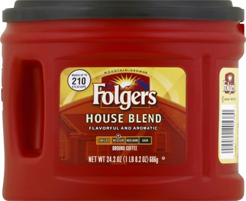 Image of Folgers House Blend Medium Roast Ground Coffee, 24.2 Ounces