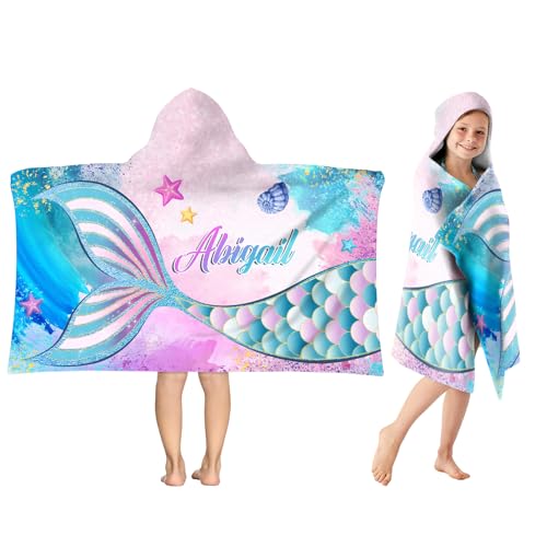 Toalla poncho con capucha niños personalizada