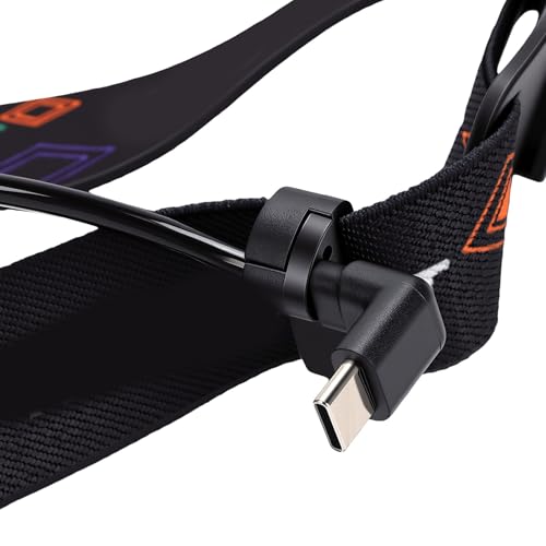 Linterna frontal LED para senderismo nocturno y acampada con batería recargable de 2500LM 7