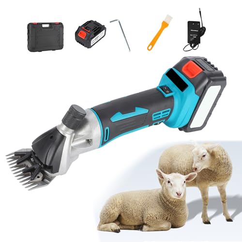 Tondeuse moutons 13 dents sans fil à 6 vitesses pour une tonte fluide