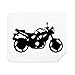Mechanical Motorcycle Pattern Outline Cleaning Cloth Screen Cleaner 2pcs Suede Fabric