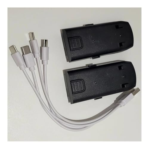 3 batteries Lipo 3.7V 1200MAH noires avec chargeur USB 4 en 1 pour Drone K200MAX