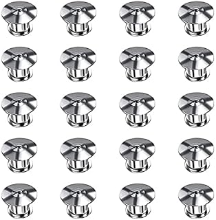 Pin Badge Backs-20pcs Locking Pin BacksMetal Pin Badge Backs Replacement Brooch Pin Keepers No Tool Required Locking Pin Backs Keepers for Showing Badge Books Hats Bags