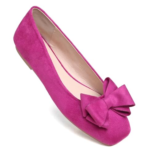 Image of Dear Time Women's Flats Shoes Bowknot Dressy Ballets Loafers Wedding Business Casual Walking Shoes
